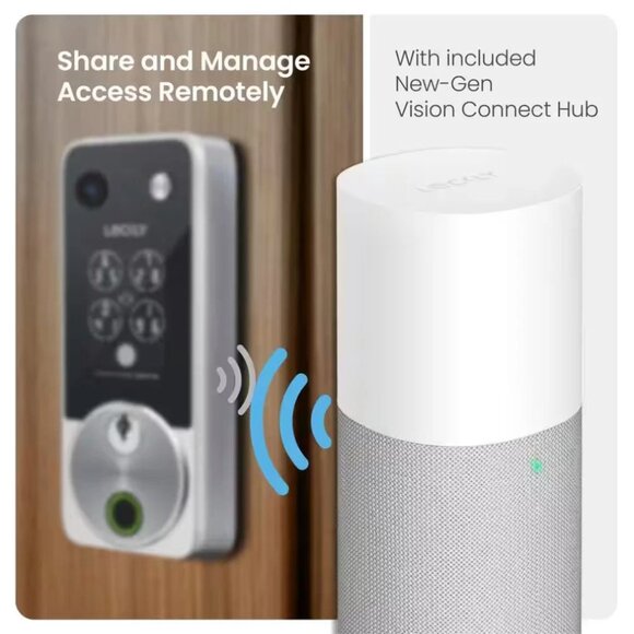 Lockly 2K Video Vision Zeno Series Deadbolt WiFi Smart Lock Home Key Fingerprint - Picture 14 of 16